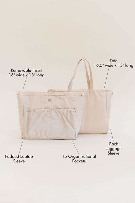 Signature Tote Carry All On Laptop Bag - SwagglyLife Home & Fashion