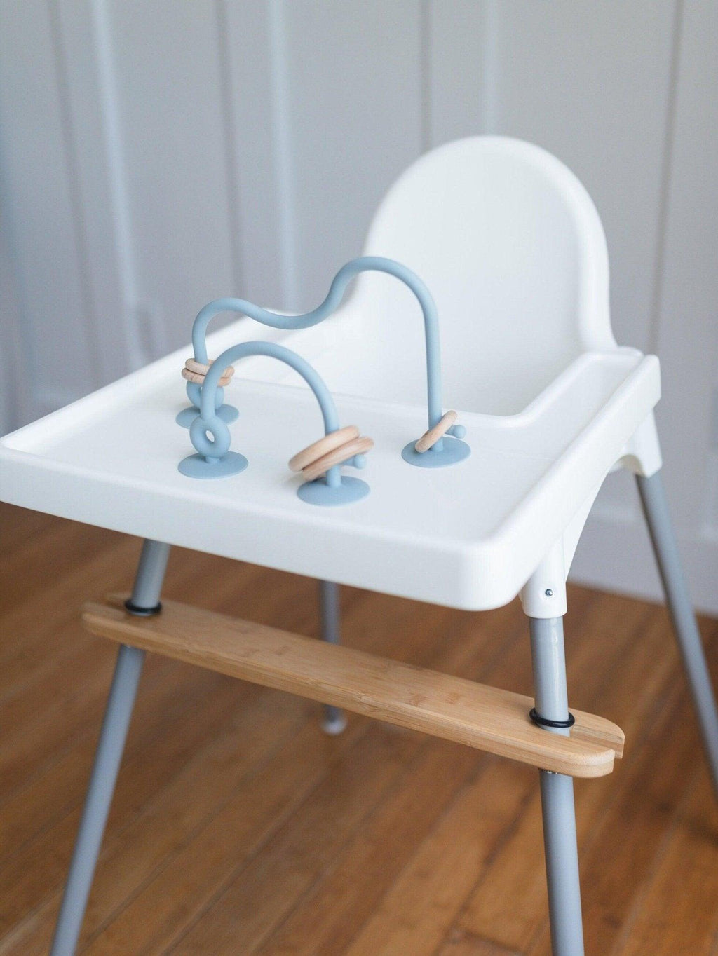 Silicone Highchair Toy - more colors in Dusty Blue - Chair photo