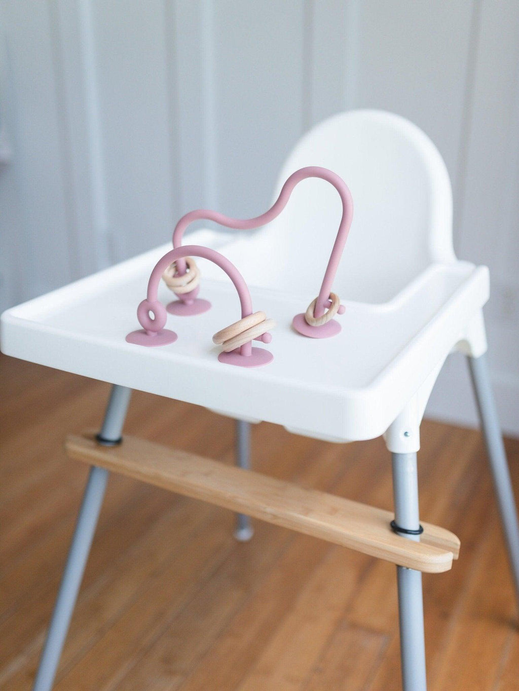 Silicone Highchair Toy - more colors in Turkish Rose - Chair photo