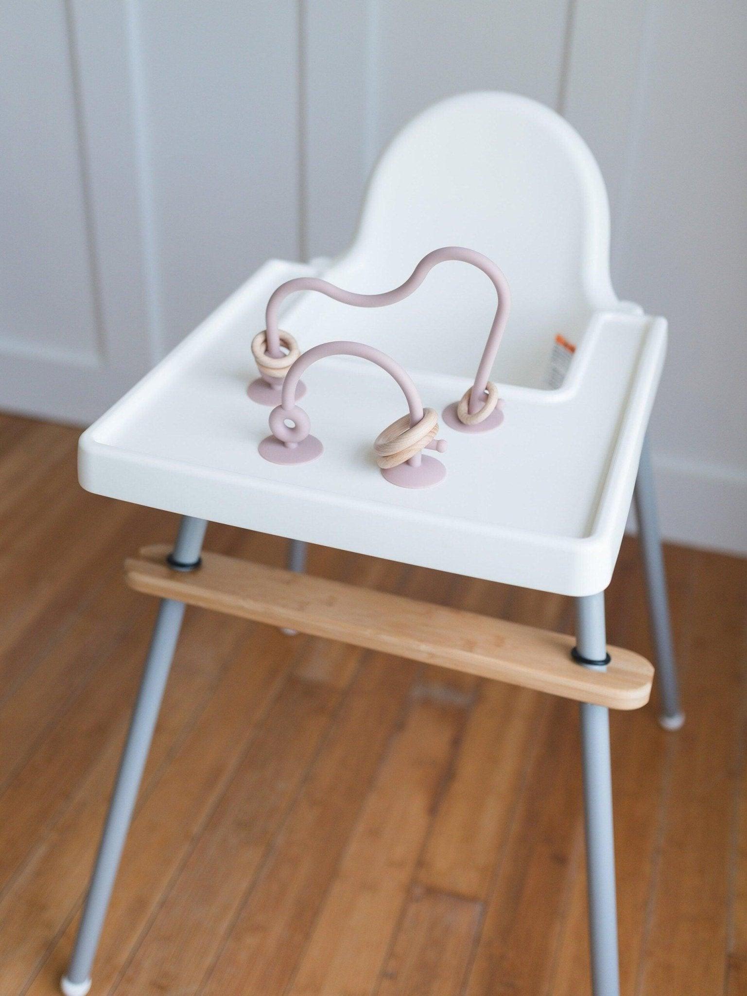 Silicone Highchair Toy - more colors in Dusty Rose - Chair photo