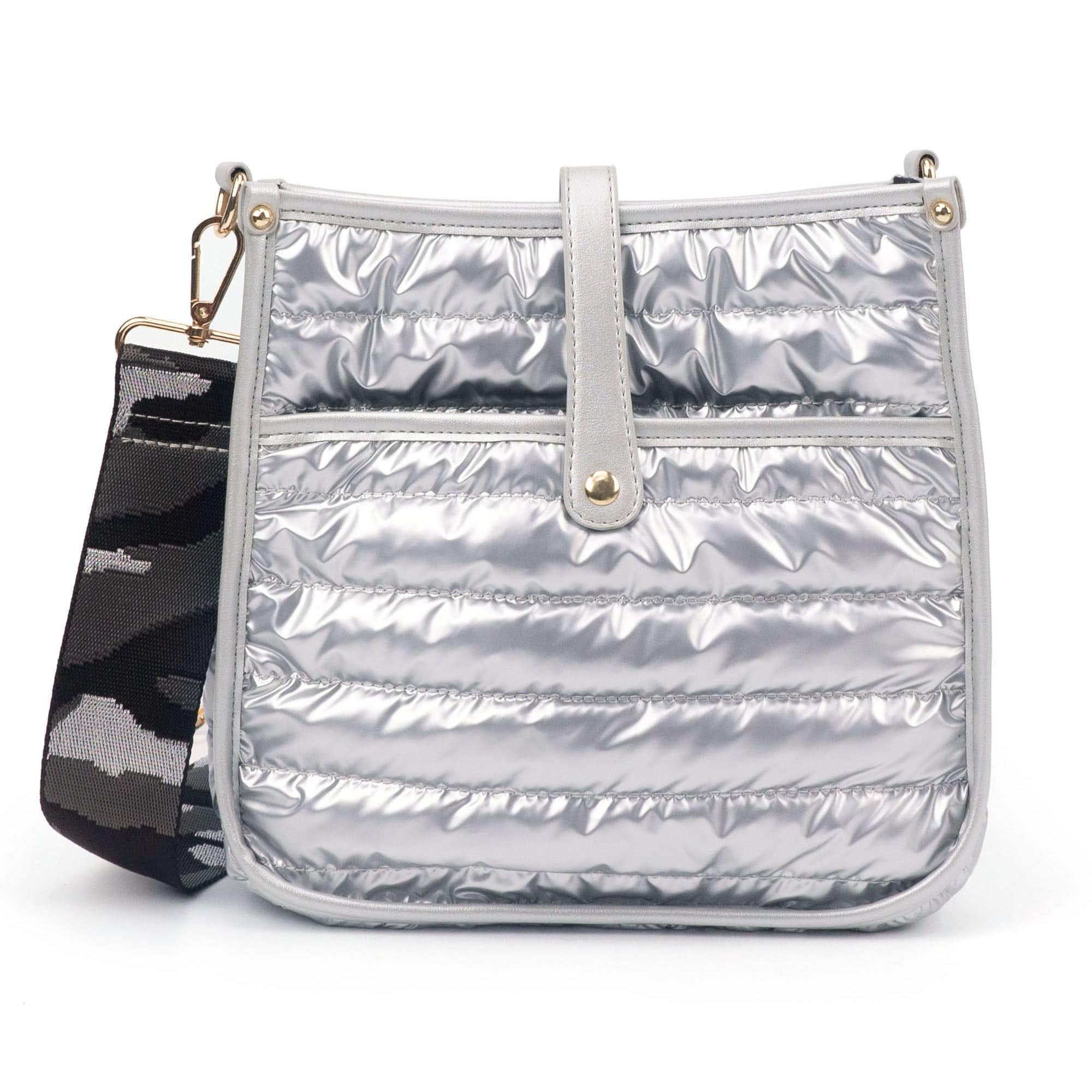 Puffy Courier | Choose Your Strap in Silver - Bags photo