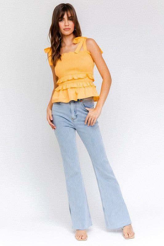 Sleeveless Smocked Top - SwagglyLife Home & Fashion