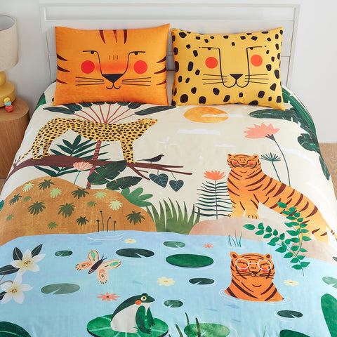 In The Jungle Duvet & Pillowcase in - Big Kid Bedding photo