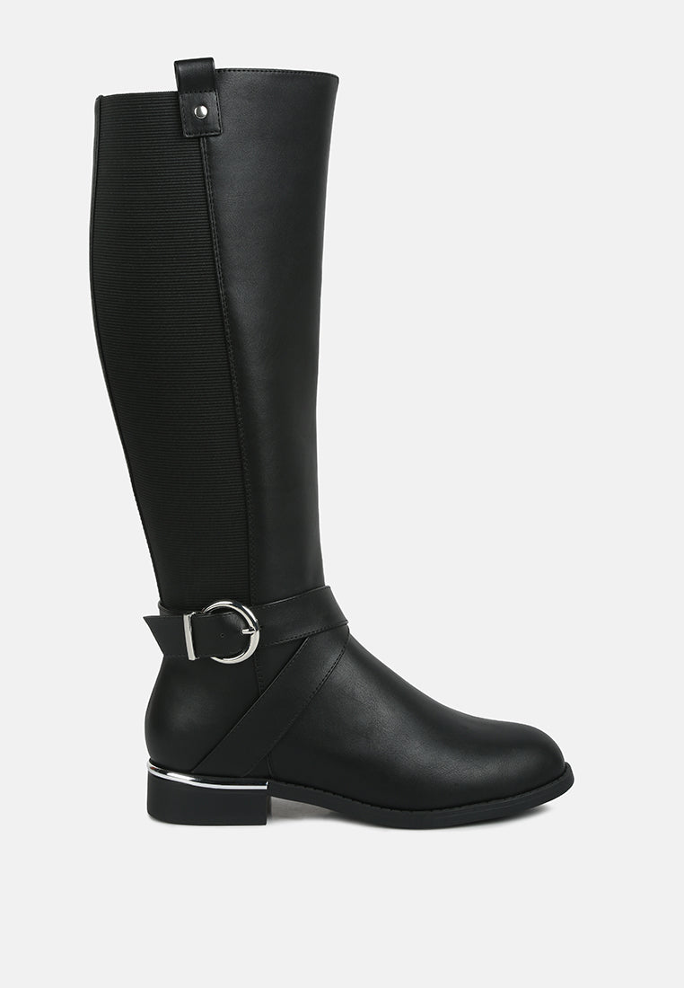Snowd Riding Boot in Black - Long Boots photo