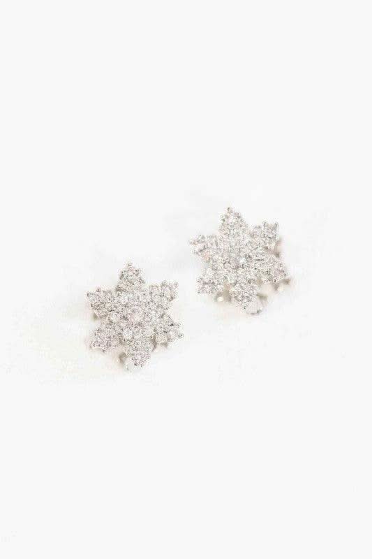 Snowflake Hoop Earrings - SwagglyLife Home & Fashion
