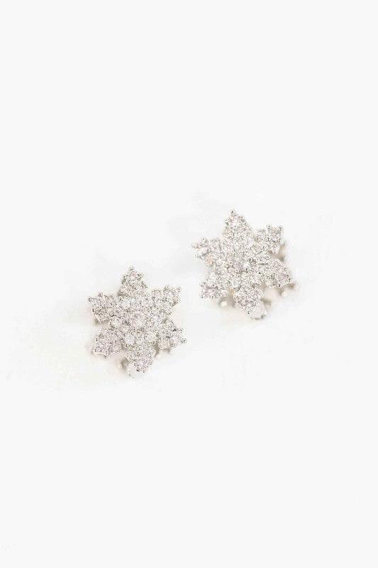 Snowflake Hoop Earrings - SwagglyLife Home & Fashion