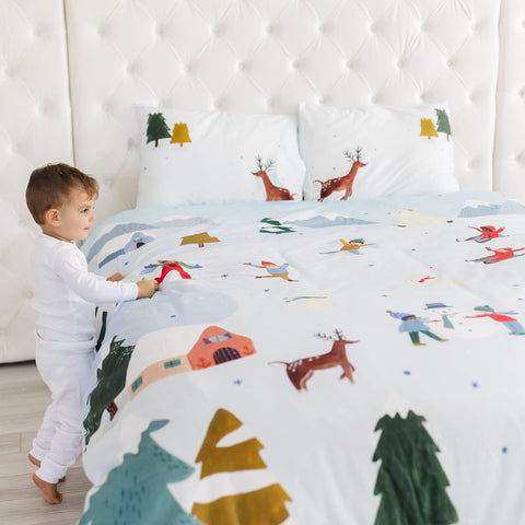 Snowy Day Duvet & Pillowcase in - Big Kid Bedding photo