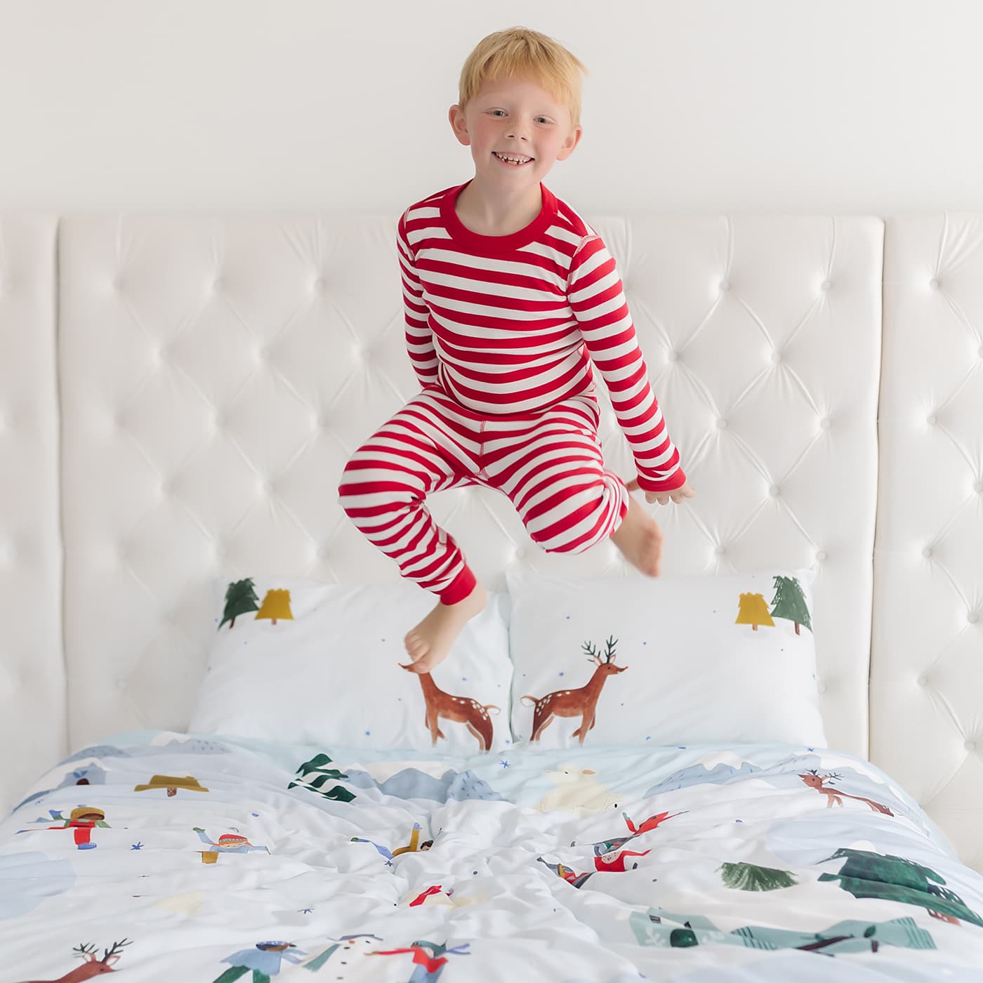 Snowy Day Duvet & Pillowcase in - Big Kid Bedding photo