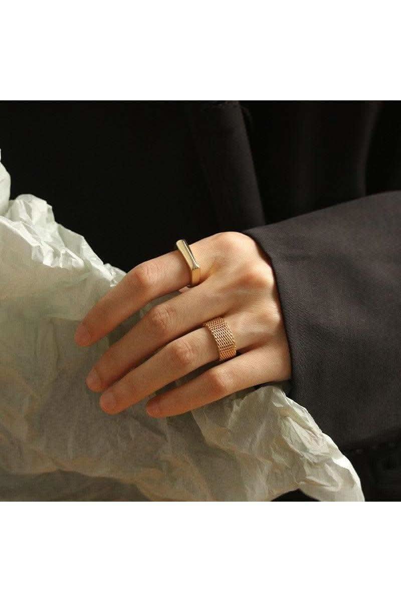 SOCALI 18K Gold Versatile Simple Ring - SwagglyLife Home & Fashion