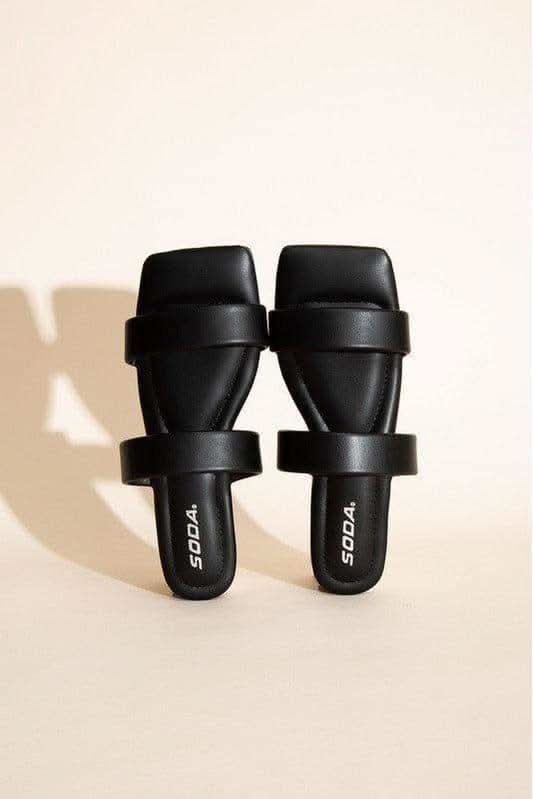 SODA RAMSEY-S Double-Strap Slides. - SwagglyLife Home & Fashion