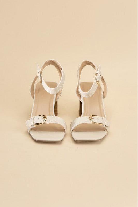 SODA TREATY Buckle Sandal Heels - SwagglyLife Home & Fashion