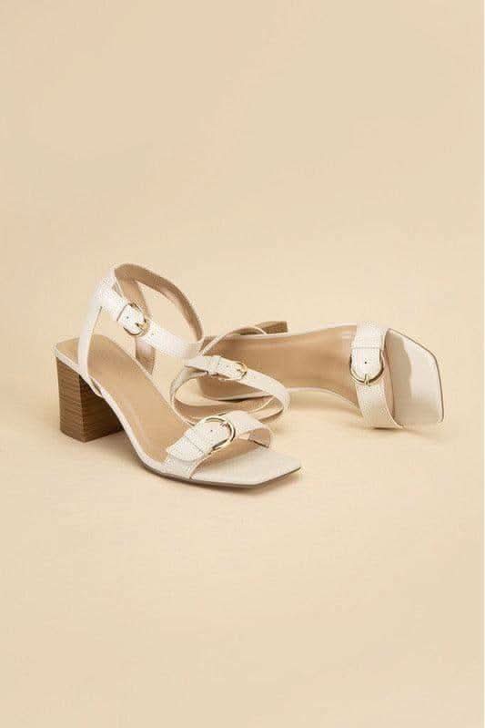 SODA TREATY Buckle Sandal Heels - SwagglyLife Home & Fashion