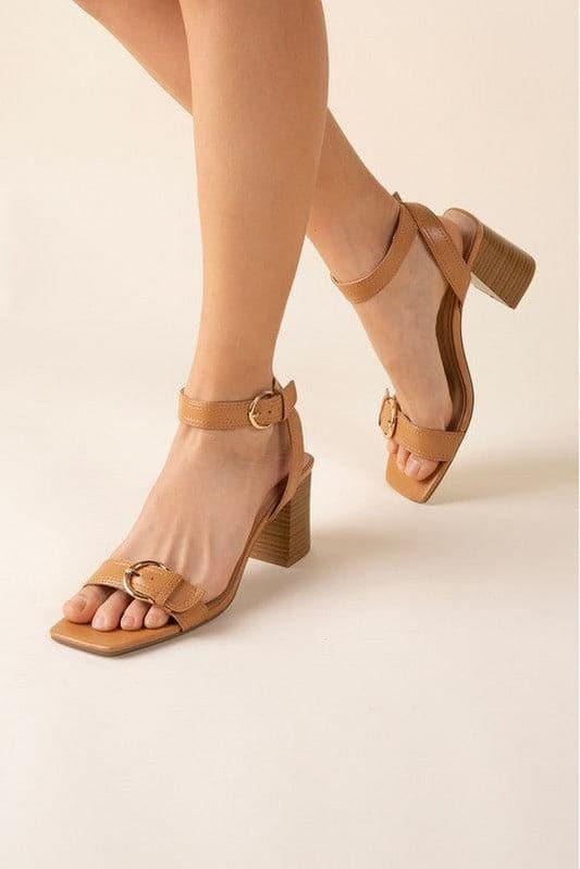 SODA TREATY Buckle Sandal Heels - SwagglyLife Home & Fashion