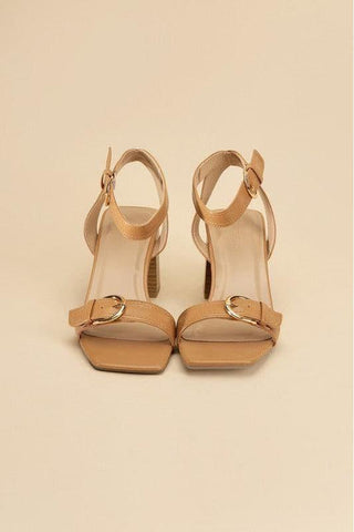 SODA TREATY Buckle Sandal Heels - SwagglyLife Home & Fashion