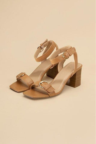 SODA TREATY Buckle Sandal Heels - SwagglyLife Home & Fashion