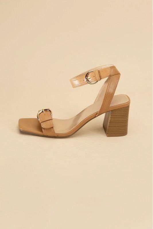 SODA TREATY Buckle Sandal Heels - SwagglyLife Home & Fashion
