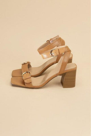 SODA TREATY Buckle Sandal Heels - SwagglyLife Home & Fashion