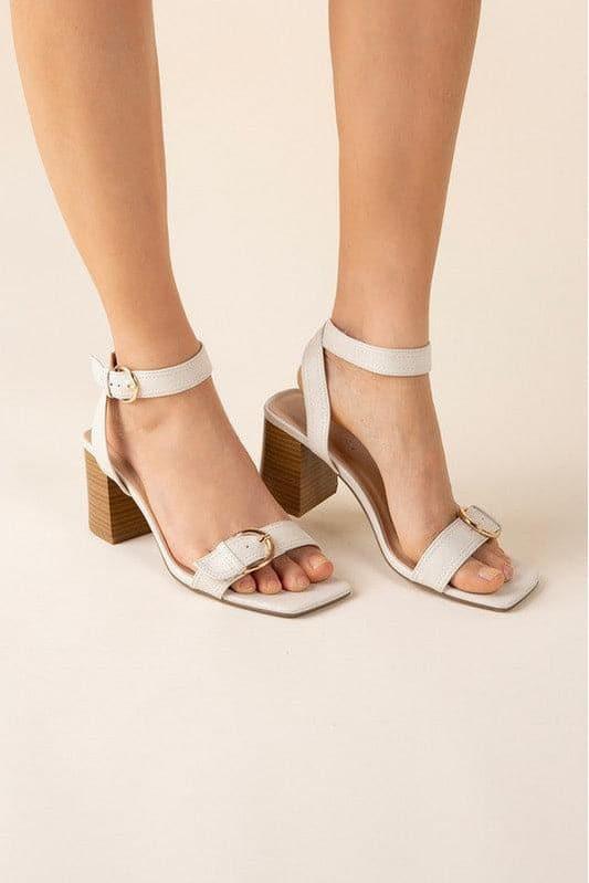 SODA TREATY Buckle Sandal Heels - SwagglyLife Home & Fashion