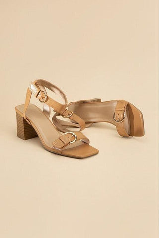SODA TREATY Buckle Sandal Heels - SwagglyLife Home & Fashion