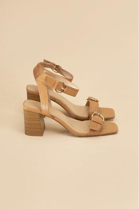 SODA TREATY Buckle Sandal Heels - SwagglyLife Home & Fashion