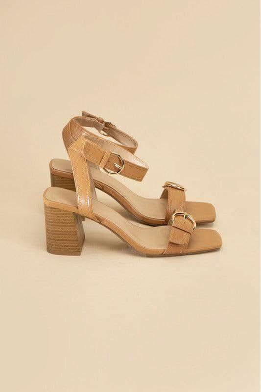 SODA TREATY Buckle Sandal Heels - SwagglyLife Home & Fashion