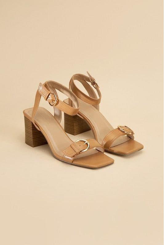 SODA TREATY Buckle Sandal Heels - SwagglyLife Home & Fashion