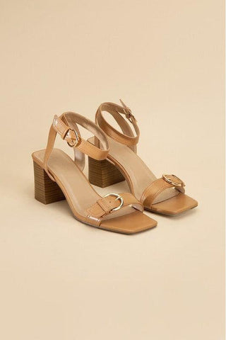 SODA TREATY Buckle Sandal Heels - SwagglyLife Home & Fashion