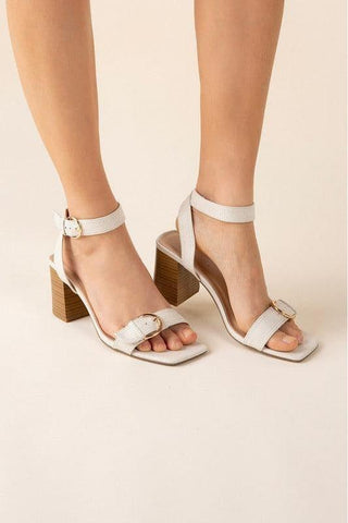 SODA TREATY Buckle Sandal Heels - SwagglyLife Home & Fashion