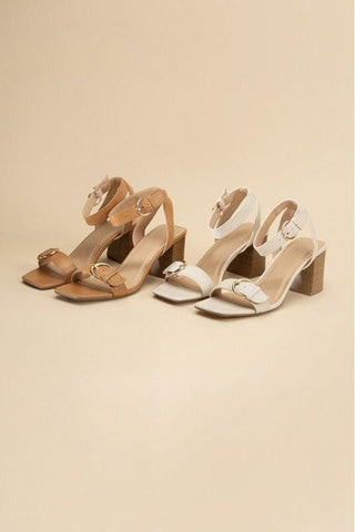 SODA TREATY Buckle Sandal Heels - SwagglyLife Home & Fashion
