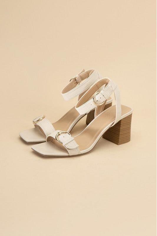 SODA TREATY Buckle Sandal Heels - SwagglyLife Home & Fashion
