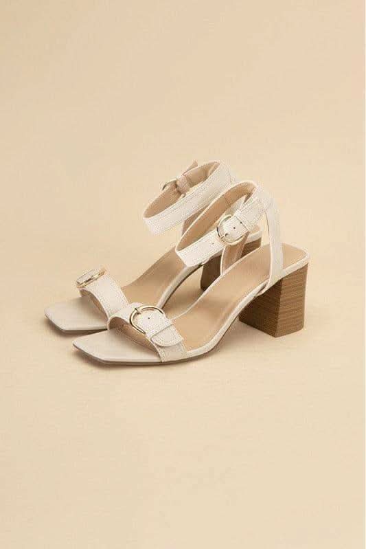SODA TREATY Buckle Sandal Heels - SwagglyLife Home & Fashion