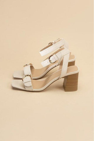SODA TREATY Buckle Sandal Heels - SwagglyLife Home & Fashion