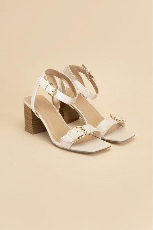SODA TREATY Buckle Sandal Heels - SwagglyLife Home & Fashion