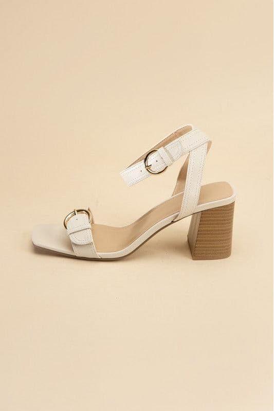 SODA TREATY Buckle Sandal Heels - SwagglyLife Home & Fashion