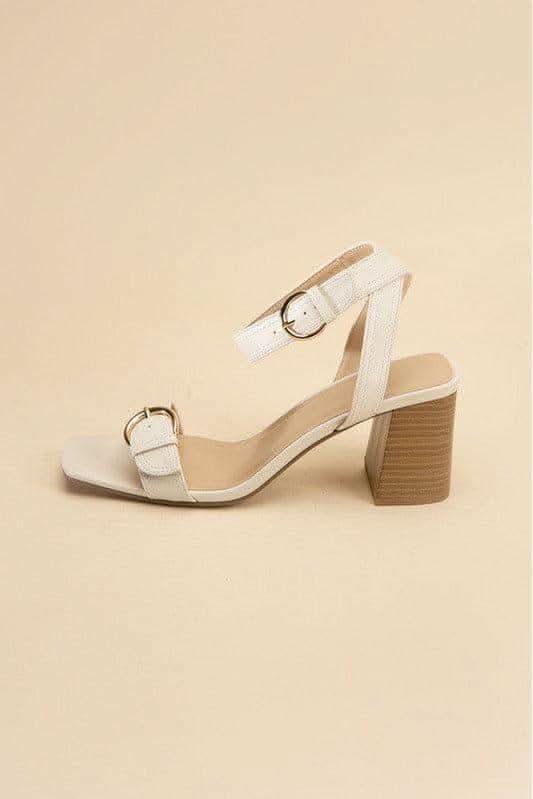 SODA TREATY Buckle Sandal Heels - SwagglyLife Home & Fashion