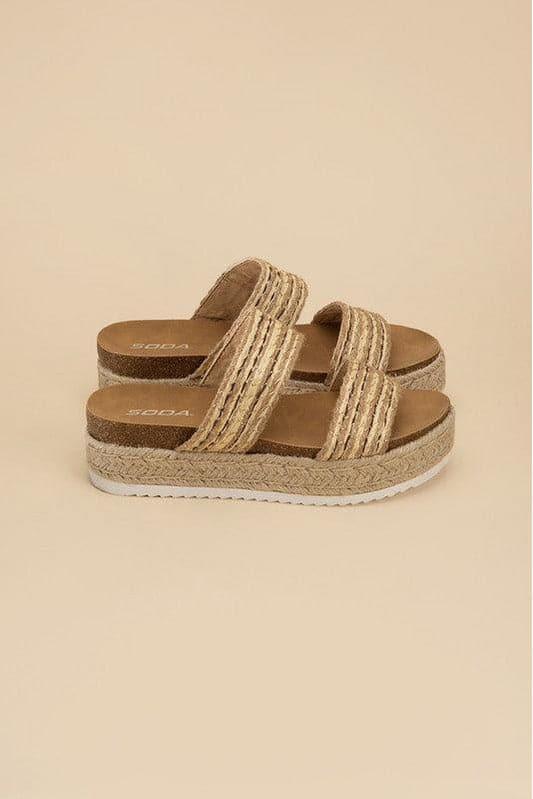 SODA West Espadrille Slides - SwagglyLife Home & Fashion