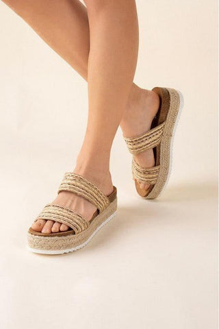 SODA West Espadrille Slides - SwagglyLife Home & Fashion