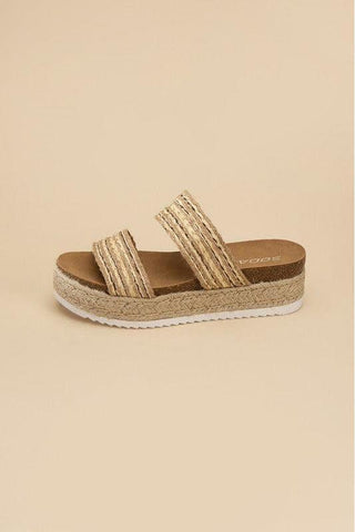 SODA West Espadrille Slides - SwagglyLife Home & Fashion