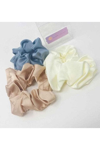 Soft And Full Satin Scrunch Set Of 3 - SwagglyLife Home & Fashion