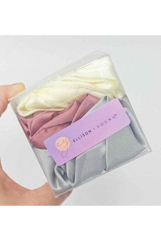 Soft And Full Satin Scrunch Set Of 3 - SwagglyLife Home & Fashion