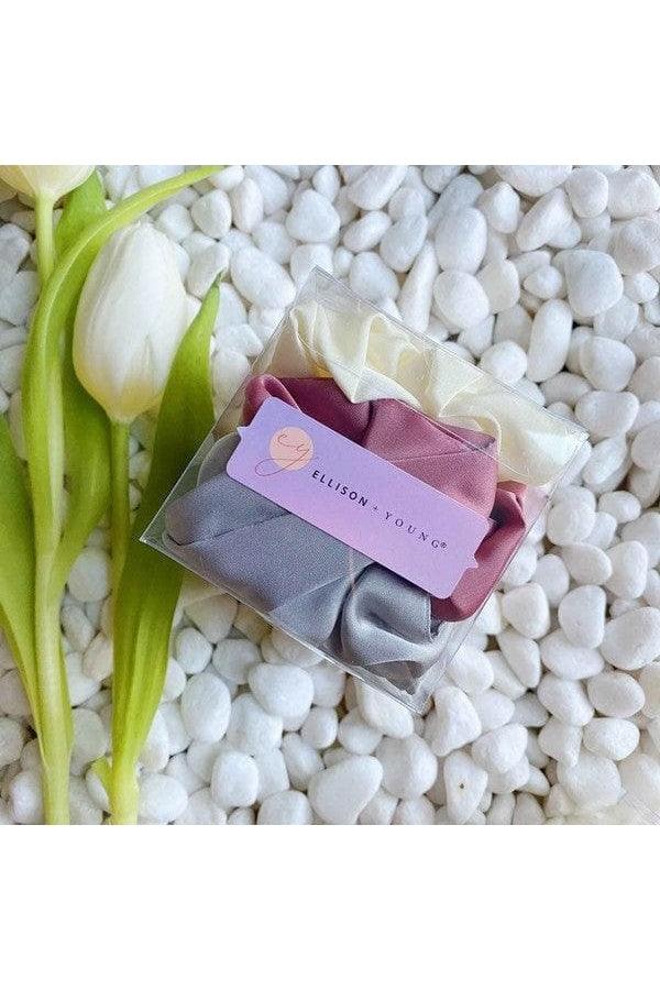 Soft And Full Satin Scrunch Set Of 3 - SwagglyLife Home & Fashion