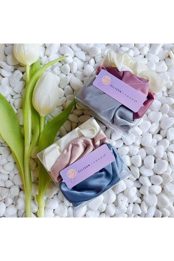 Soft And Full Satin Scrunch Set Of 3 - SwagglyLife Home & Fashion