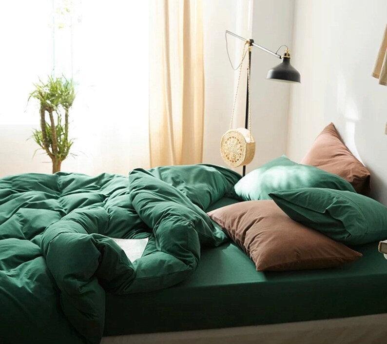 Solid Bedding Set / Forest Green in - Bedding Set photo
