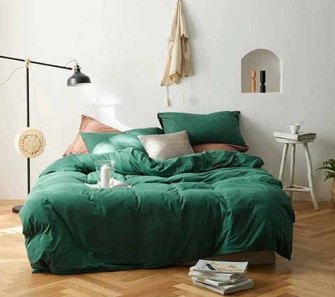 Solid Bedding Set / Forest Green in - Bedding Set photo
