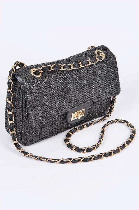 Sophie Faux Straw Fashion Shoulder Bag - SwagglyLife Home & Fashion