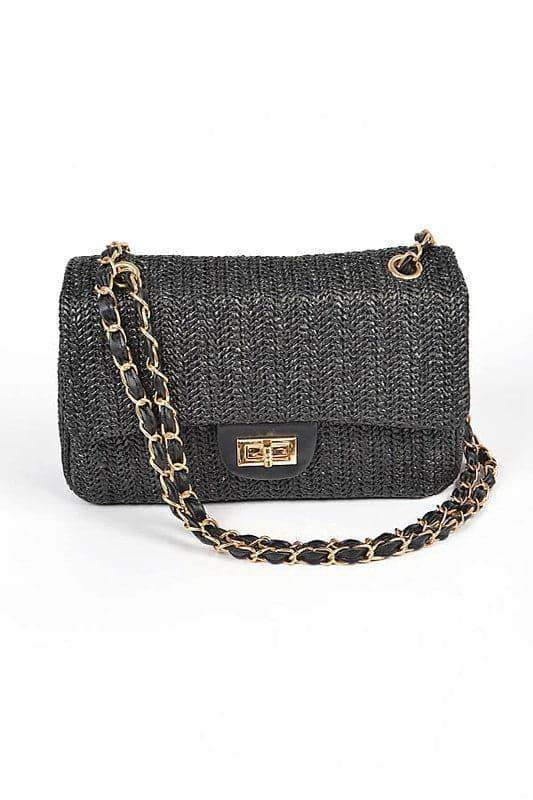 Sophie Faux Straw Fashion Shoulder Bag - SwagglyLife Home & Fashion