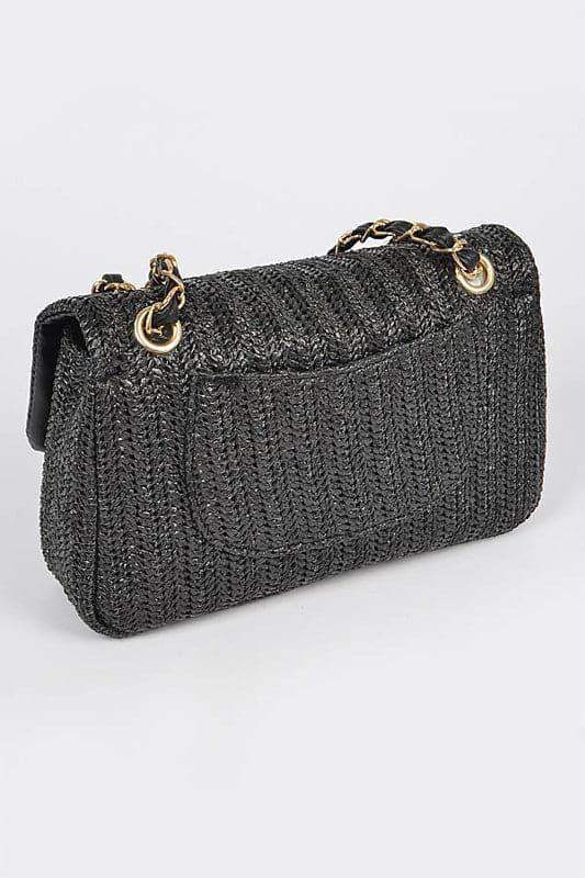 Sophie Faux Straw Fashion Shoulder Bag - SwagglyLife Home & Fashion