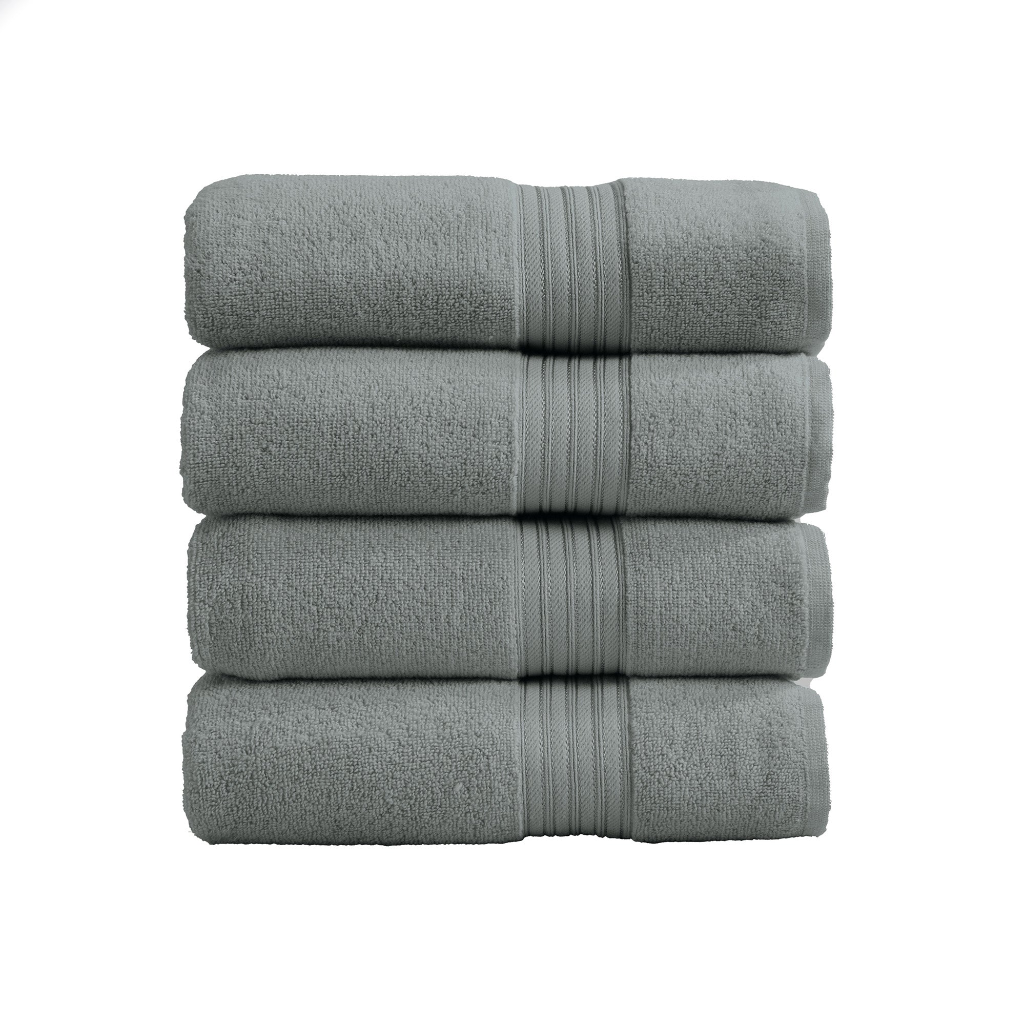 Cotton Terry Bath Towel Set - Cooper Collection in Bath Towel (Pack of 4) Steel Blue - photo