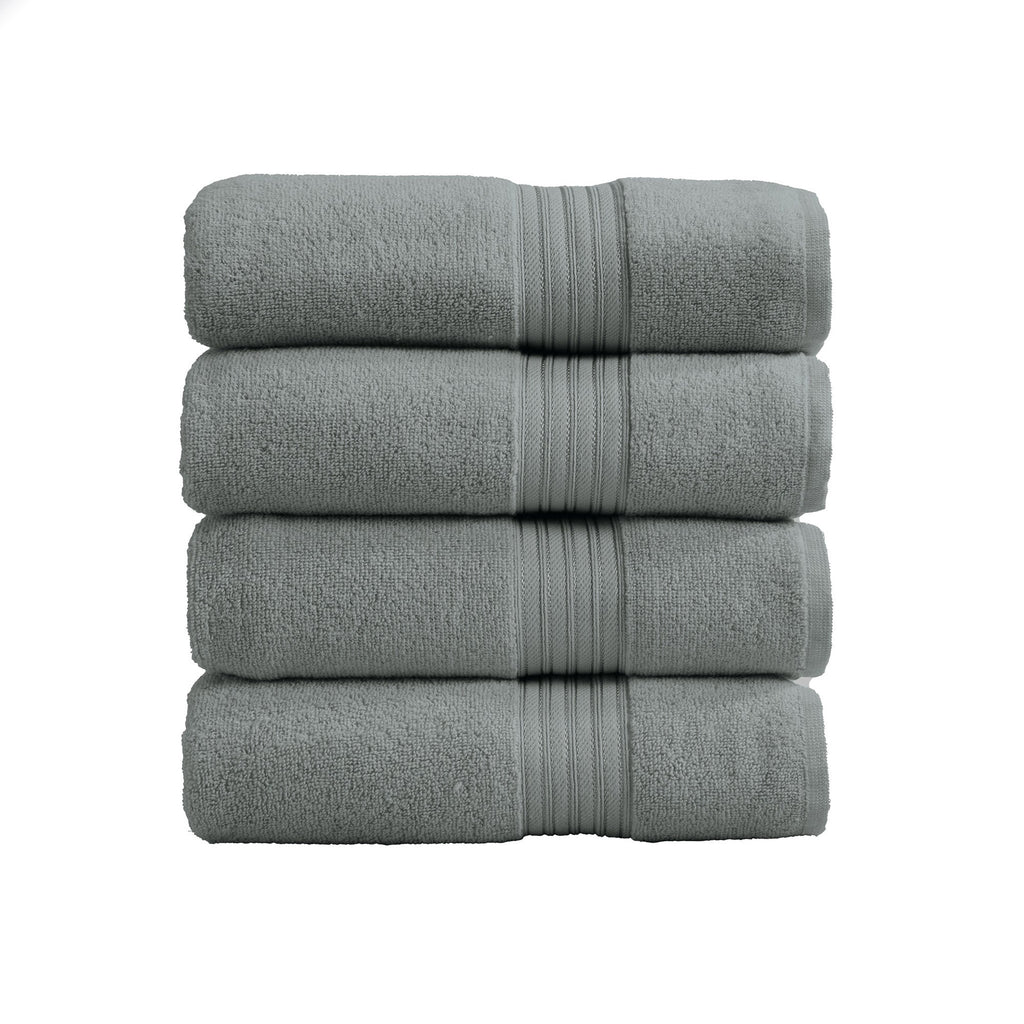 Cotton Terry Bath Towel Set - Cooper Collection in Bath Towel (Pack of 4) Steel Blue - photo