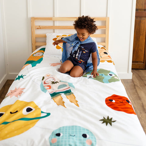Space Explorer Duvet & Pillowcase in - Big Kid Bedding photo